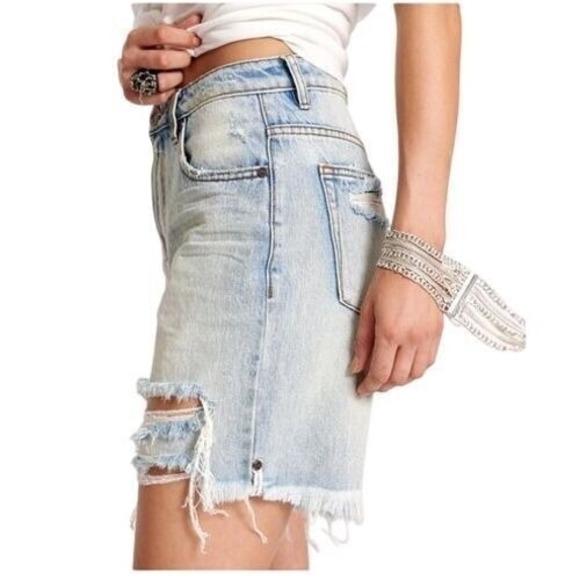 NWT One Teaspoon Jackson Wide-Leg Shorts Size 26 - Picture 2 of 9